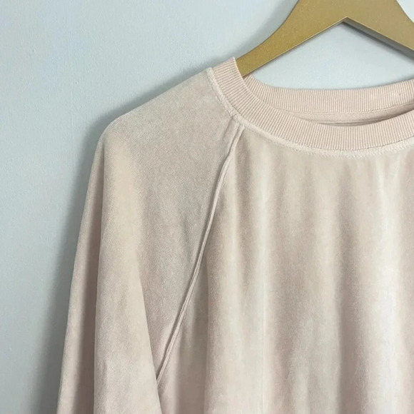 Aerie Blush Velour Sweatshirt - Picture 3 of 13